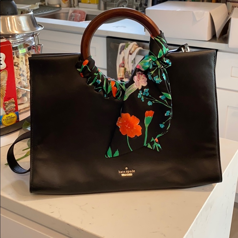 Kate Spade Sam bag with wooden handles